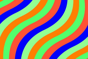 Obraz premium Loop colorful wavy stripe background for title movie