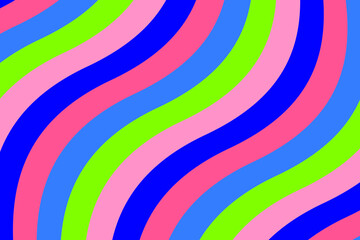 Loop colorful wavy stripe background for title movie