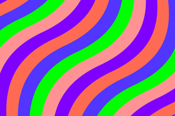 Loop colorful wavy stripe background for title movie
