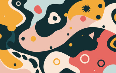 Abstract tulip background poster. Good for fashion fabrics, postcards, email header, wallpaper, banner, events, covers, advertising, and more.