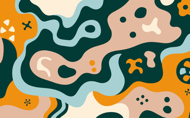 Abstract tulip background poster. Good for fashion fabrics, postcards, email header, wallpaper, banner, events, covers, advertising, and more.