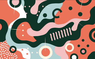 Abstract tulip background poster. Good for fashion fabrics, postcards, email header, wallpaper, banner, events, covers, advertising, and more.