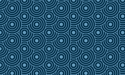 Fototapeta na wymiar Background pattern with seamless circle lines. Vector endless background texture.