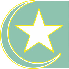 Fototapeta premium golden star icon