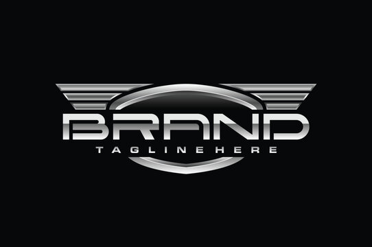 wing emblem silver logo