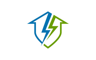 Energy House Logo design, Power Electric House vector Logo template