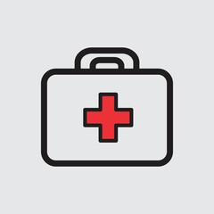 Set vector line icons, signs and symbols in medicine and health flat design with elements for mobile concepts and web applications. Collection of modern infographic logos and pictograms. Medical Thin 