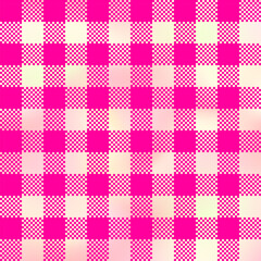 Pink plaid seamless patten. Vector checkered gradient plaid textured print. Shiny Iridescent plaid texture for fashion, print, design, wallpapers, background