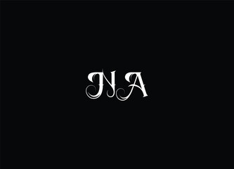 Fototapeta na wymiar Best NA logo design and initial logo