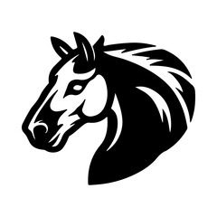 Fototapeta na wymiar horse logo, vector illustration