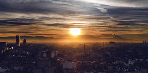 amanecer en la ciudad de mexico 