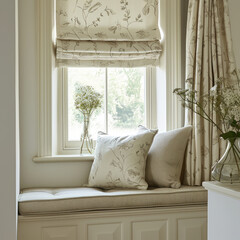 Sage Chamois 3-Cushion Window Seat: Elegance Redefined
