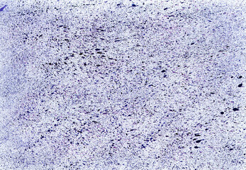 Abstract texture background. Filled with blue dots on white. And unevenly scattered drops, different in size. Decor, wallpaper, soft texture.