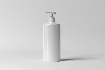 Commercial Hand up shampoo bottle mockup