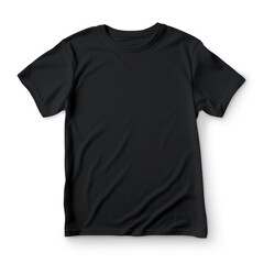  black t-shirt  on transparency background PNG