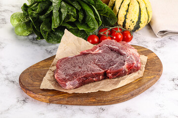 Raw rib eye beef premium steak