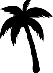 Black Palm Tree Silhouette