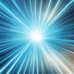 blue light burst, generative ai