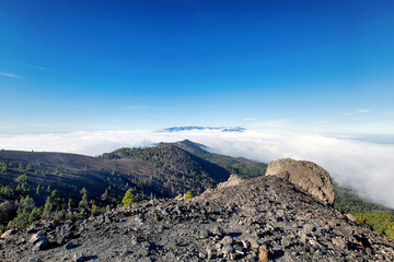 The volcano trail on the island of La Palma (Canaries, Spain)