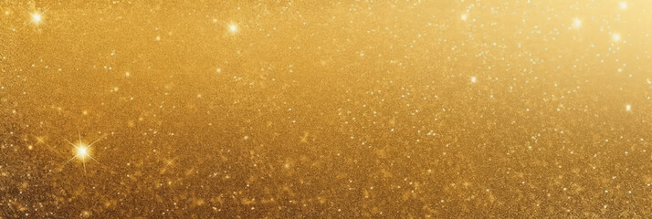 Abstract gold  glitters  background.  gold Sparkling Lights Festive background with texture.. Christmas  banner 