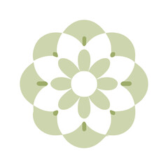 Beautiful flower shape design for various decorations.