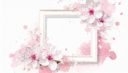 Fototapeta na wymiar 桜のフレーム,Generative AI AI画像