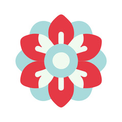 Beautiful flower shape design for various decorations.