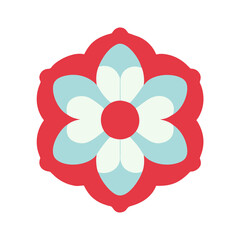 Beautiful flower shape design for various decorations.