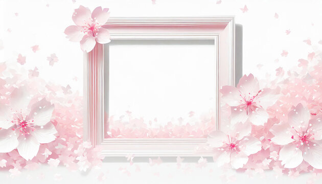 桜のフレーム,Generative AI AI画像