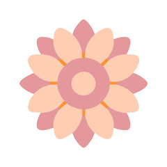 Beautiful flower shape design for various decorations.