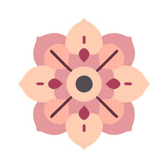 Beautiful flower shape design for various decorations.