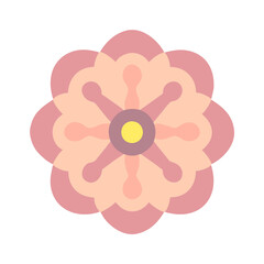 Beautiful flower shape design for various decorations.