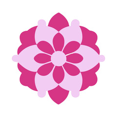 Beautiful flower shape design for various decorations.