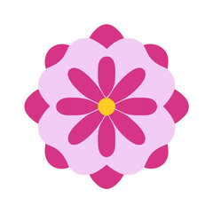 Beautiful flower shape design for various decorations.