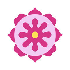 Beautiful flower shape design for various decorations.