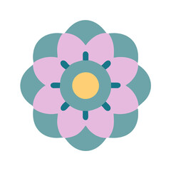 Beautiful flower shape design for various decorations.