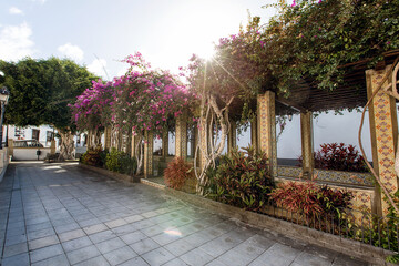 The city of Tazacorte on the west coast of La Palma (Canaries, Spain)