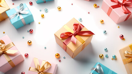 Gift background for birthdays, holiday anniversaries, Valentine's Day and weddings