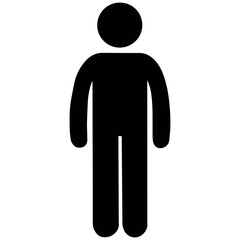 Simple vector design stickman illustration 