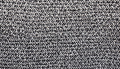 Fototapeta premium Detail of woven woolen design texture. Fabric gray background. close-up