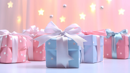 Gift background for birthdays, holiday anniversaries, Valentine's Day and weddings