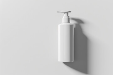 Fototapeta na wymiar Commercial Hand pump shampoo bottle mockup