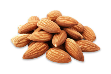 almond nuts isolated transparent background
