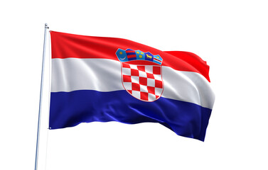 Flag of Croatia on transparent background, PNG file