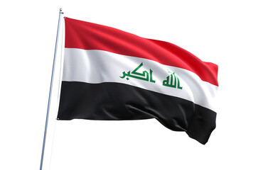 Flag of Iraq on transparent background, PNG file