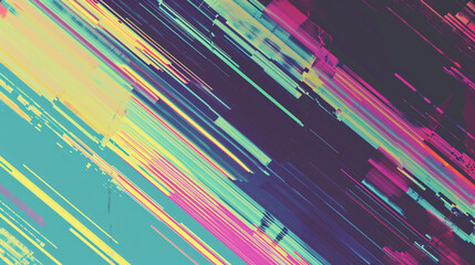 Broken Video With Digital Pixel Glitch, Pixel Noise. Gradient Color Distortion. Copy paste area for texture