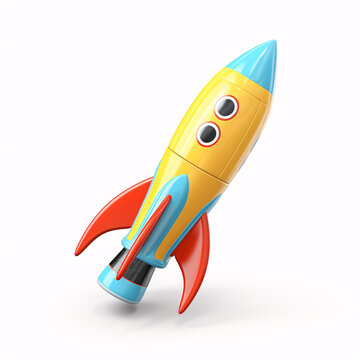 rocket isolated on a white background