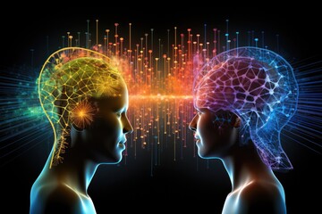 Brain puzzle, thinker person, intellectual challenges and puzzles for cognitive engagement and brain health, brain structure, memory puzzle neurons, mindful logic, brain strategy vision and consulting
