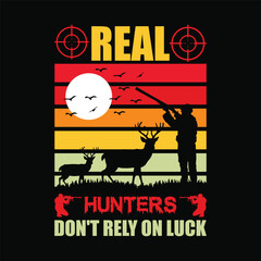 Creative vector hunter t shirt design