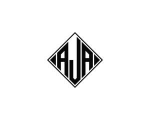 AJA Logo design vector template